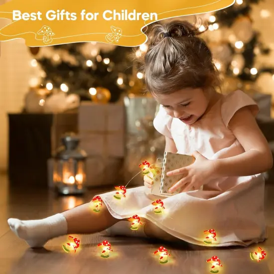 Mushroom Lights Room Cottagecore Decor 10FT 30LED {4}