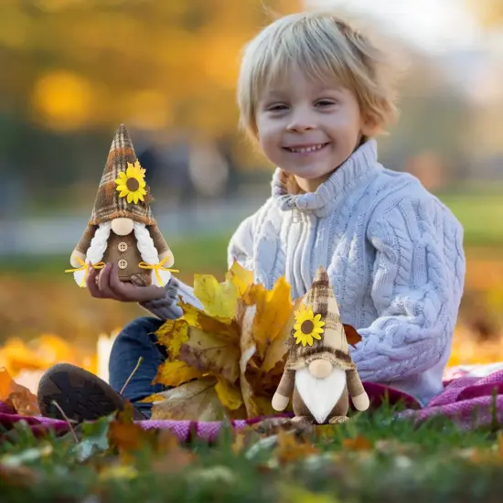 2 Fall Gnomes Plush - Table Centerpiece {2}