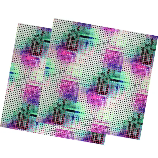 Digital Tetris Printed Spandex Fabric {4}