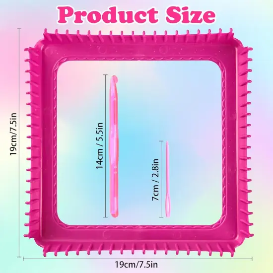 12 Colors Weaving Loom Kit Toys for Kids and Adults, {3}