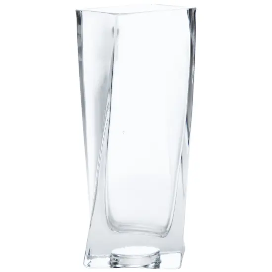 Northlight Twisted Dual Purpose Glass Candle Holder Vase - 7.75" Clear {3}