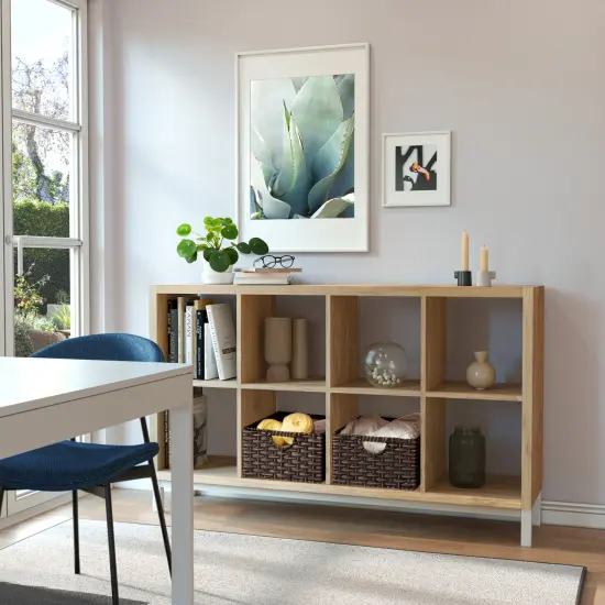 Seville Classics Handwoven Basket (2-Pack) Mocha {4}