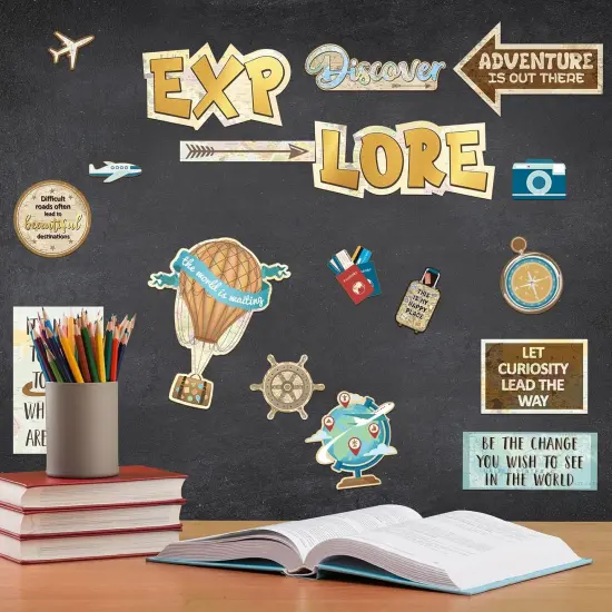 27 Pieces Travel Cutouts Bulletin Board Set {5}
