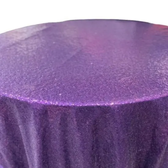 1 Yard Glitz Sequin Round Tablecloth 108 Inches Shiny Polyester Linen for Weddings and Events Turquoise {6}