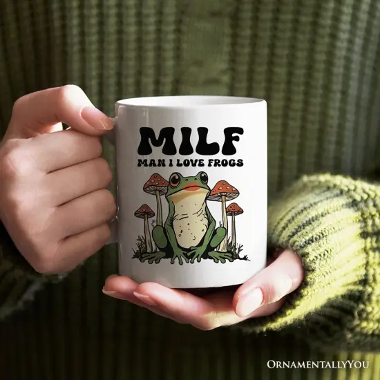 Man I Love Frogs Mug, Mother's Gift {2}