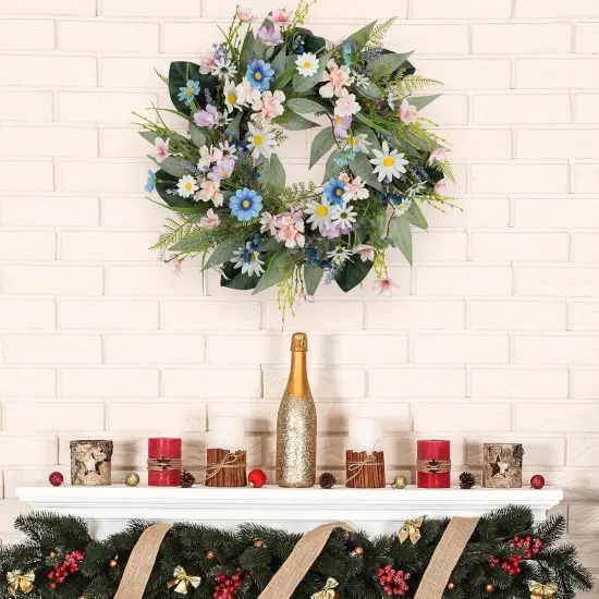 20" Eucalyptus Spring Wreath &ndash; Lush Greenery for Front Door, Home & All-Season D&eacute;cor {3}