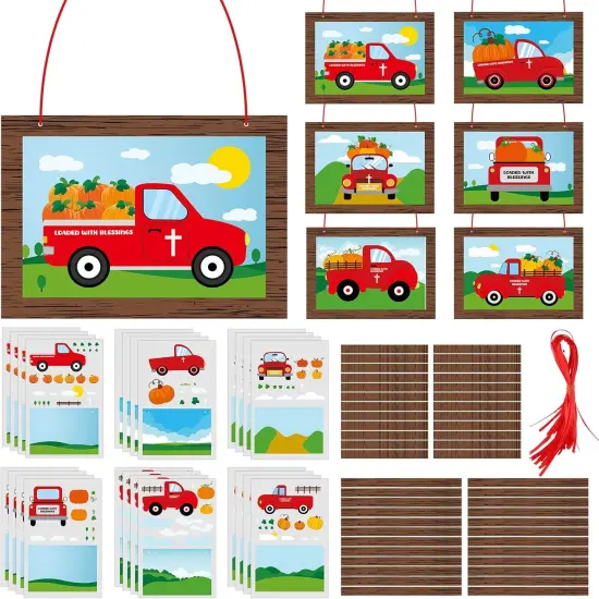 24 Pcs Thanksgiving Fall Pumpkin Religious Crafts Kit {1}