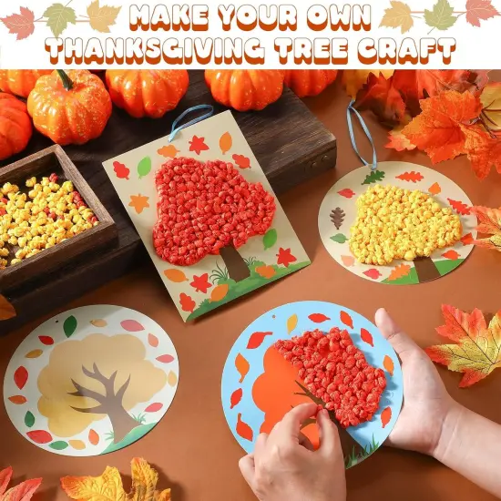 24 Sets Fall Craft for Kids Autumn Tree Craft Kit Fall Classroom Decor {2}