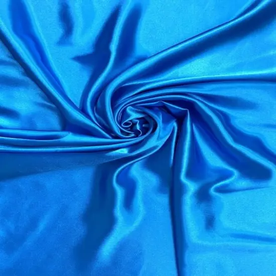 1 Yard Luxurious Crepe Satin Fabric Turquoise Soft Medium Drape For Dress Costumes 58" Width {3}