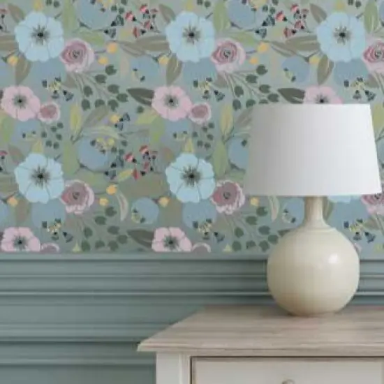 Watercolor Floral Wall Stencil {3}