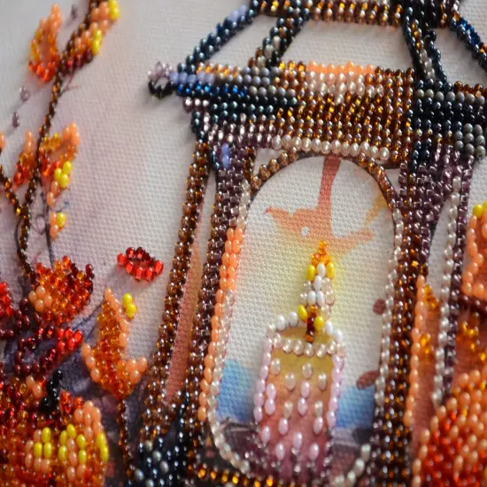 Bead embroidery kit - Autumn light {4}
