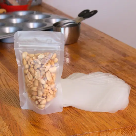 Spec101 Resealable Mylar Bags for Food Storage 50pk Matte Plastic Standing Pouch {4}