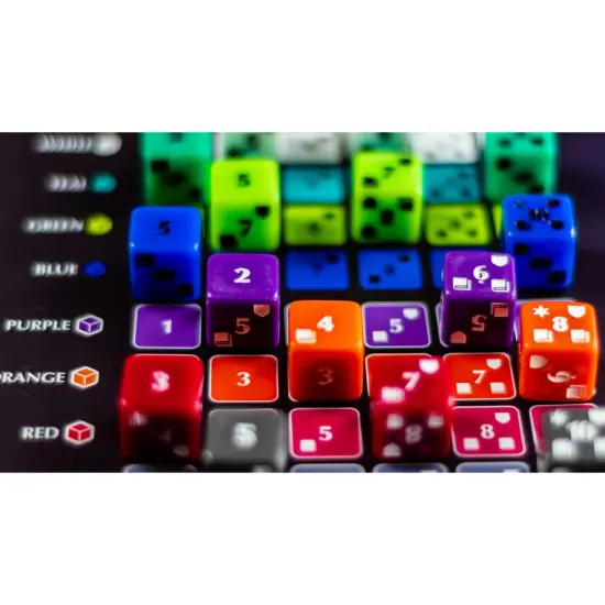 Middara: Act 1 - Extra Dice Pack - 17pc Set, Additional Custom Act 1 Die, Colorful d6 Dice, Etched Designs, RPG Accessories, Base Game Add-On {7}