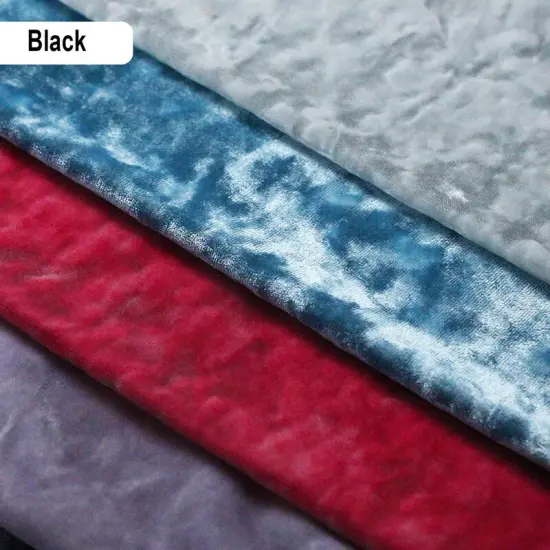 Crushed Velvet Luxurious Poly Spandex Fabric Strawberry {4}