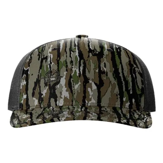 Richardson&reg; Five Panel Printed Trucker Cap Original Black {1}