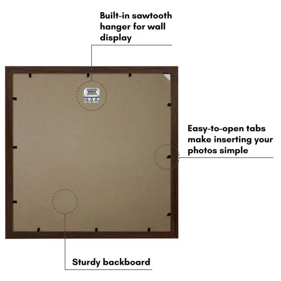 Americanflat Picture Frame with Round-Shaped Mat - Ideal for Any Room, Living Rooms, Dorm Room {6}