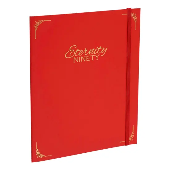 New York Central Eternity Ninety Flat Book - 8x10" Sketch Watercolor Journal - Red Soft Paperback Cover - Watercolor Sketchbook Journal w/ Elastic Band,10 Sheets 100% Cotton, 90 lb Cold-Pressed {1}