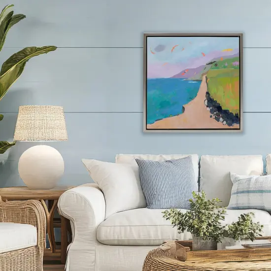 Stupell Industries Kites over Coastal View Floating Frame, design by Jenny Wantuch {2}