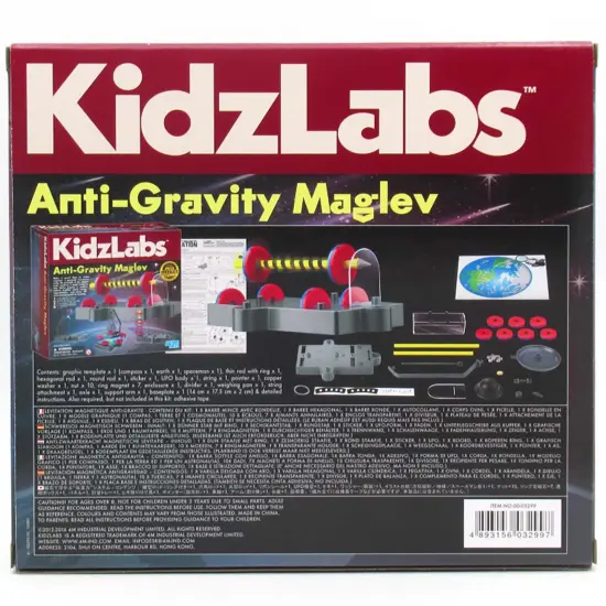 4M: KidzLabs: Anti-Gravity Maglev - 7 Physics Projects, Anti-Gravity Magnetic Levitation Science Kit, STEM Experiment & Learning Toy, Kids Ages 8+ {4}