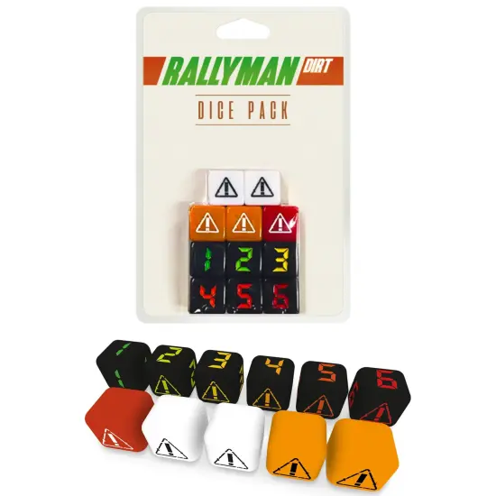 Synapses Games | Rallyman: DIRT - Dice Pack | Strategy Board Game Accessory | Race Cars with Dice | Includes 11 Custom Dice for 1 Player {7}