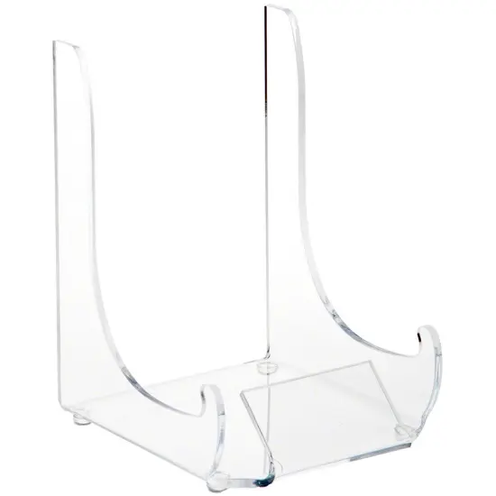 Plymor Clear Acrylic Display Easel With Label Front, 7.5" H x 5.25" W x 6.25" D {1}