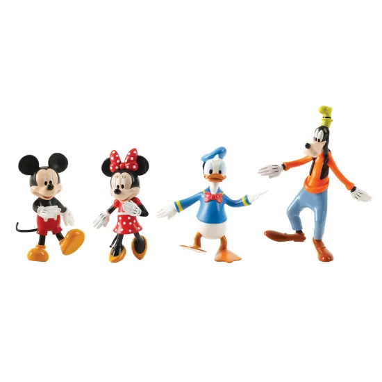 FleXfigs: Mickey Mouse - 4 Character Pack - Disney Articulated Action Figures, Flex It - Pose It!, Collectible Toy Miniatures, Licensed, Kids Ages 3+ {1}