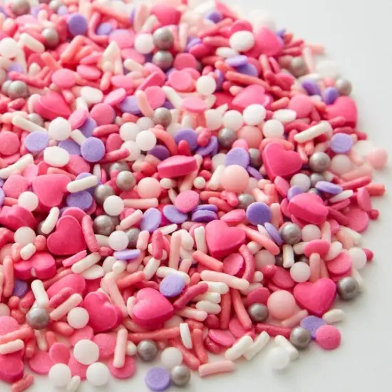 Wilton Purple and Pink Hearts Valentine's Day Sprinkle Mix 4.08 oz. {5}