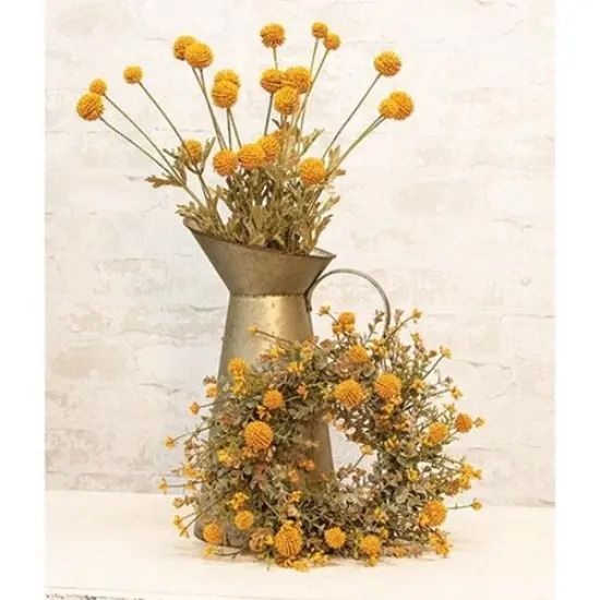 Fall Garden Candle Ring 6" Mustard {2}