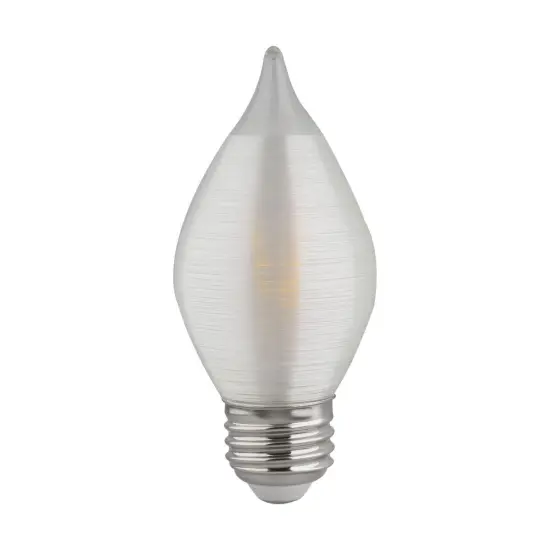 Satco S23413 4w C15 LED Satin Spun Clear 120v Medium Base 300lm 2700k bulb {1}