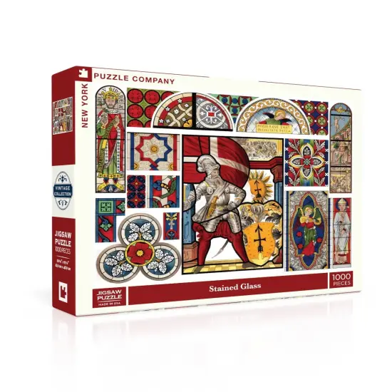 New York Puzzle Company Stained Glass 1000 Piece Piece Jigsaw Puzzle {2}