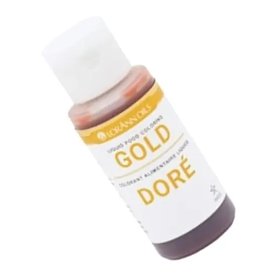 Gold Liquid Food Coloring 1 Ounce for Baking and Decorating {5}