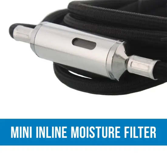 Model TC-77 - Professional Super Quiet High Performance Compact Airbrush Compressor with Small Air Tank, Moisture Trap & Hose {4}