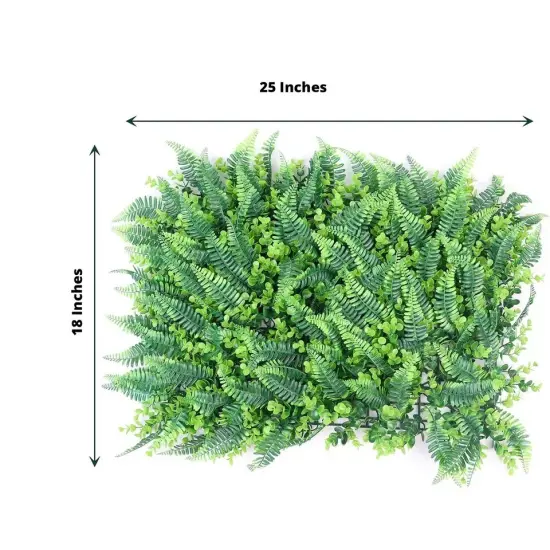 4 Green Assorted Artificial Foliage UV Protected Wall Backdrop Panels Events {4}