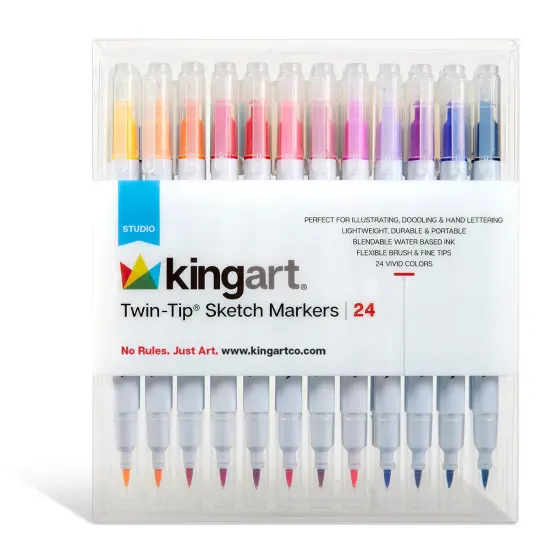 Twin-Tip&trade; Sketch Pens 24 Colors {2}