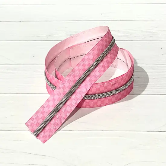 Tonal Check tape with Silver teeth {3}