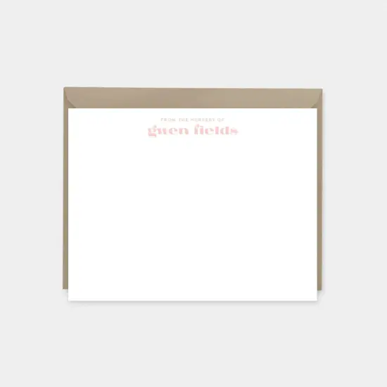 Pink Stylish Note Cards {1}