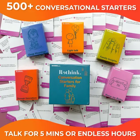 Rethink!: Conversation Starters for Families | 250 Cards {2}