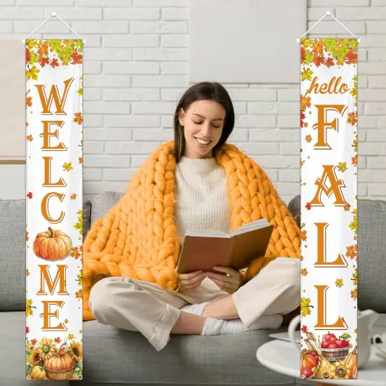 Pumpkin Thanksgiving Porch Banner {4}