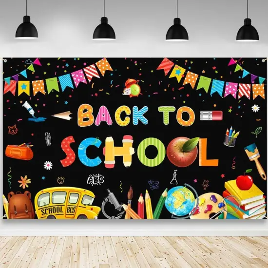 Back to School Backdrop First Day of School {1}