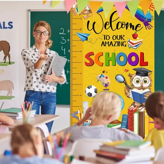 Back To School Banner First Day of School Party Decor {5}