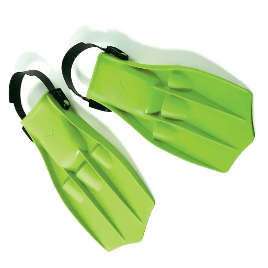 Swim Central Florescent Green Dolphin Recreational Children's Swim Fins, Size 5-7 {4}
