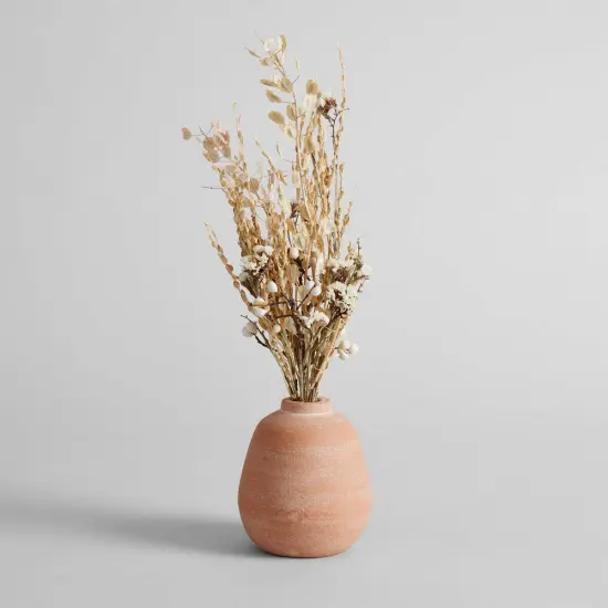 Terra Cotta Bud Vase, Whitewash | Short by Bloomist {4}