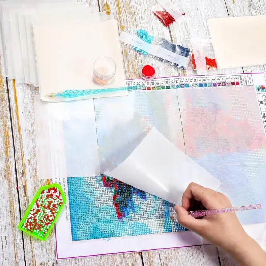 240 Pieces Diamond Painting Release Paper Double Sided Release Paper Nonstick Cover Replacement for Diamond Painting Supplies, 2 Sizes, 6 x 4 Inch and 6 x 6 Inch {5}