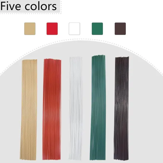 50 Pcs Floral Stems Wire,2 Gauge Florist Flower Wire Stems for Making Flower Arrangement,16 Inch Floral Wire Stems Florist Wire for Bouquet DIY Stem Wrapping and Handcrafts(Green) {2}