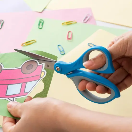 Scissors for School - Sharp Pointed Tip All Purpose Scissors Students Teachers Crafts Middle High School College Office Home, Right & Left Handed Scissors, Blue, Green, Purple, 3 Pack, 7 Inch {5}