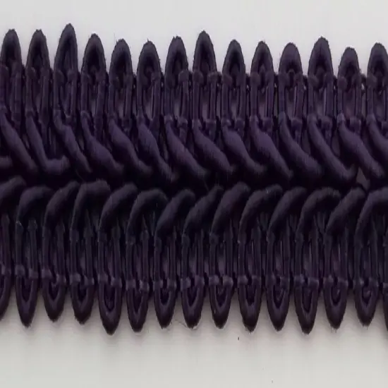 1/2" Chinese French Braid Gimp Trimming - 12 Continuous Yards - Many Colors! Dark purple {1}