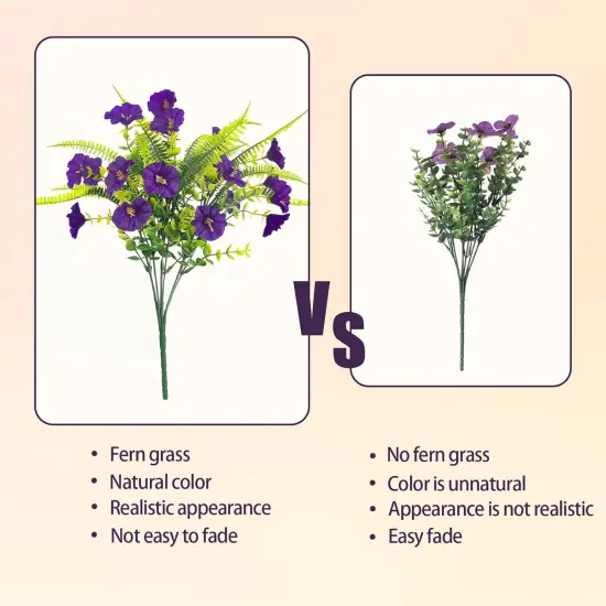 Summer Bundles & Bouquets Artificial Flowers Outdoors 12 Bundles {4}