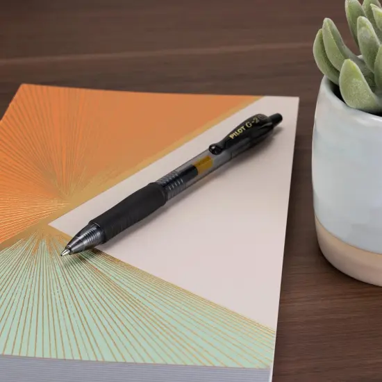 Premium Gel Roller Pens, Bold Point 1 mm, Tub of 48, Black {4}