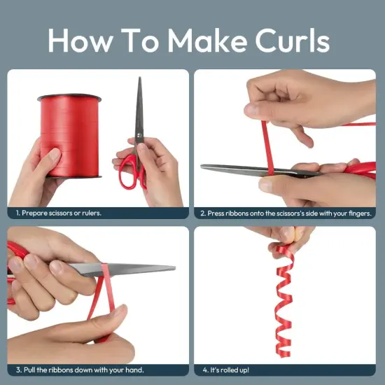 Premium Yellow Curling Ribbon, 1/5" Wide x 500 Yards Christmas Curling Ribbons {2}