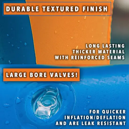 Swimming Pool Basketball Hoop Set by Hoop Shark - Orange/Blue - Inflatable Hoop with Ball - Perfect for Competitive Water Play and Trick Shots - Ultimate Summer Toy {4}